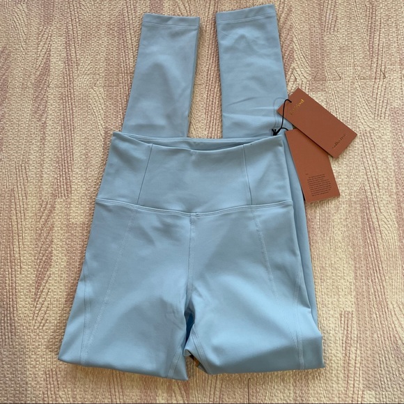 NWT GIRLFRIEND COLLECTIVE x Net-a-Porter Compressive High-Rise Leggings, Dew, XS - Picture 3 of 11